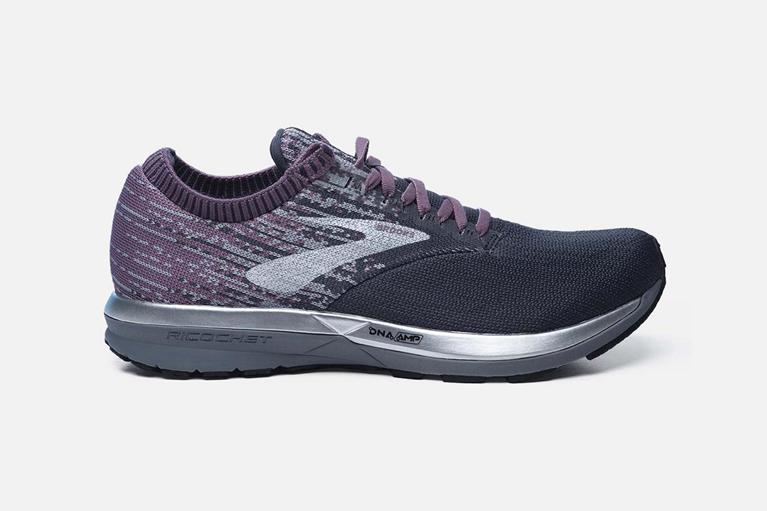 Brooks Womens Ricochet Road Running Shoes - Grey (017459-PIX)